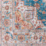 surya iris irs 2326 bright blue rug