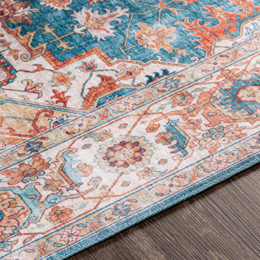 surya iris irs 2326 bright blue rug