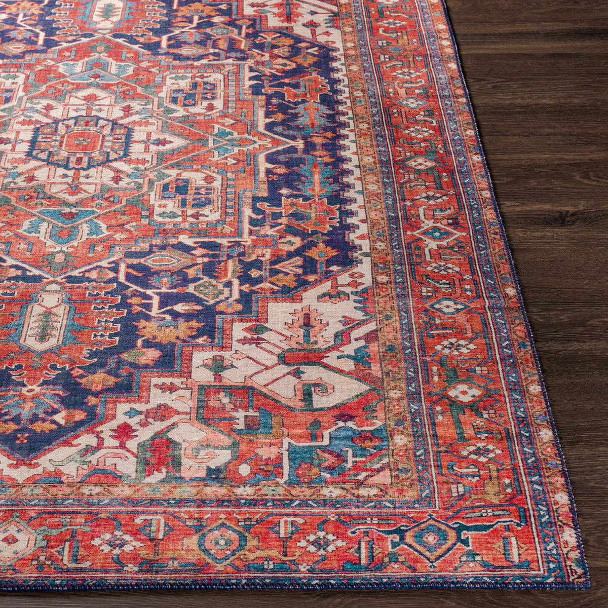 Surya Iris Red Rug | Orange Rugs | Rugs Done Right 