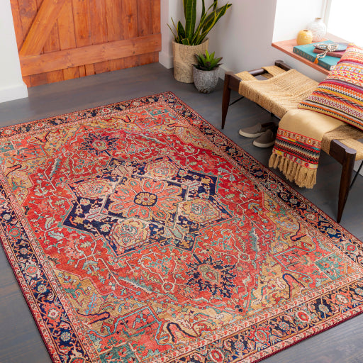 surya iris irs 2343 red rug