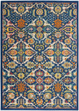 nourison allur alr03 navy multicolor rug