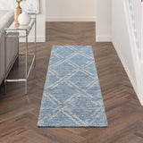 nourison venosa vsn01 blue ivory rug
