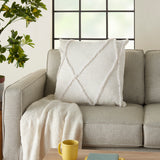 nourison life styles sh018 white pillow