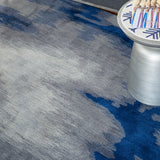 nourison symmetry smm10 grey blue rug