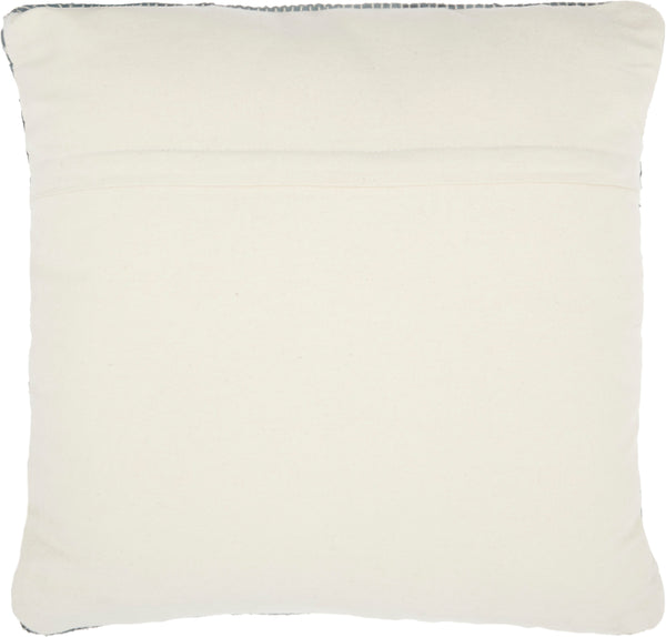 nourison natural leather hide dl505 blue pillow