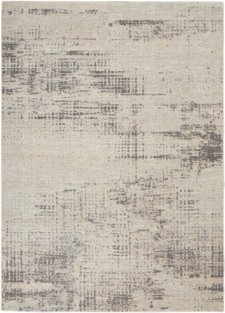 nourison rush ck953 ivory beige rug