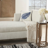 nourison royal palm ns250 indigo pillow