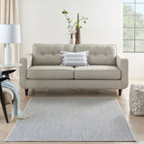 nourison courtyard cou01 ivory blue rug