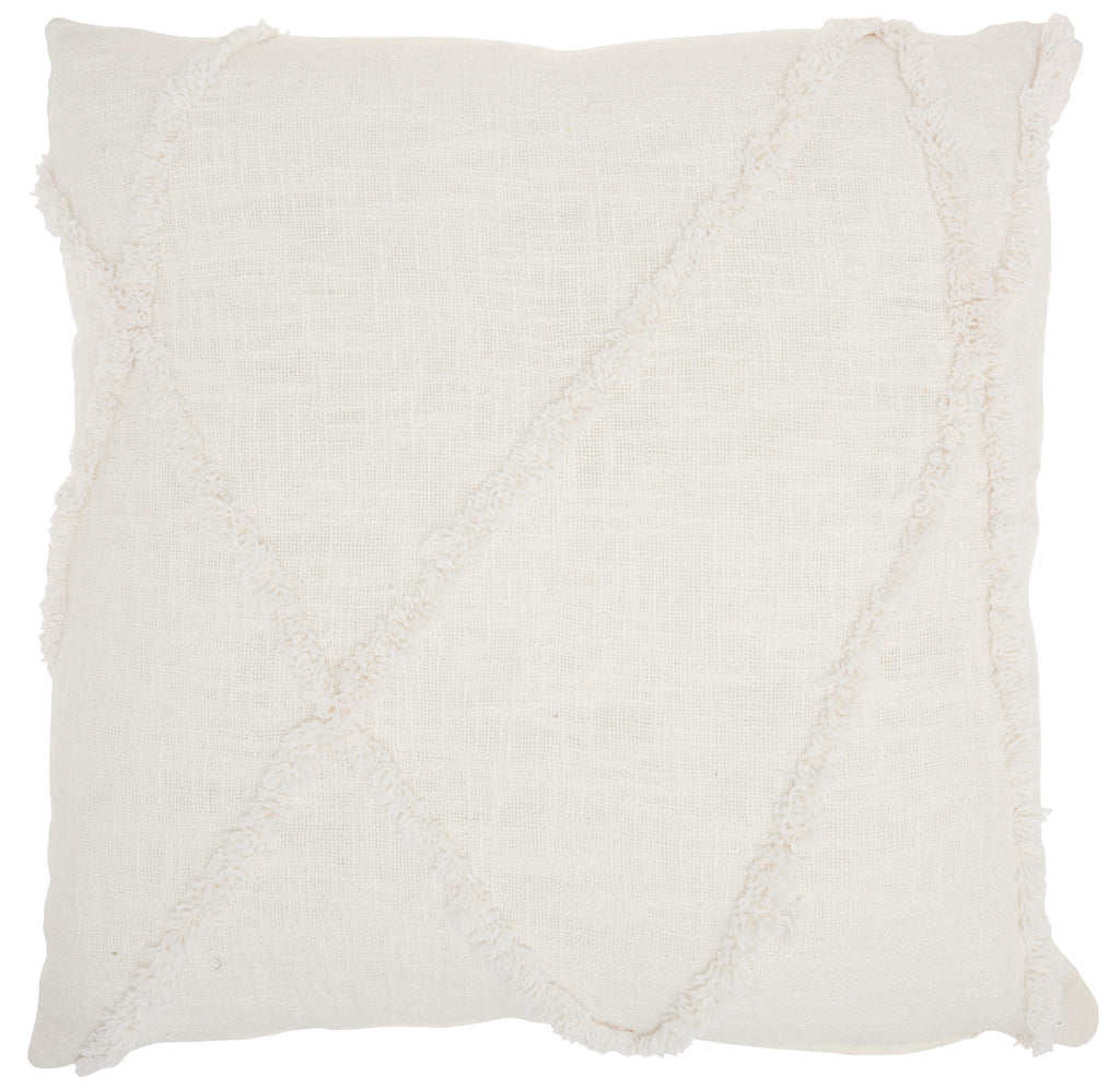 nourison life styles sh018 white pillow