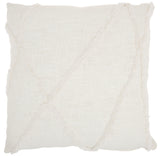 nourison life styles sh018 white pillow