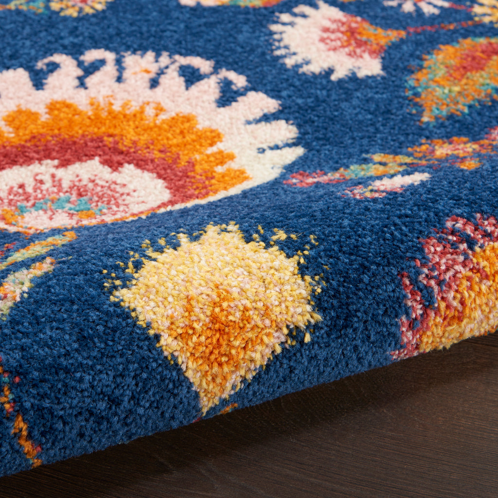 nourison allur alr08 navy multicolor rug