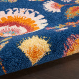 nourison allur alr08 navy multicolor rug