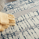nourison twilight twi10 ivory navy rug