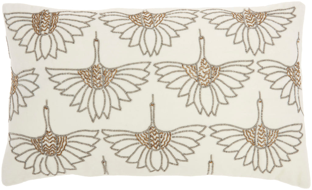 nourison sofia az534 ivory pillow