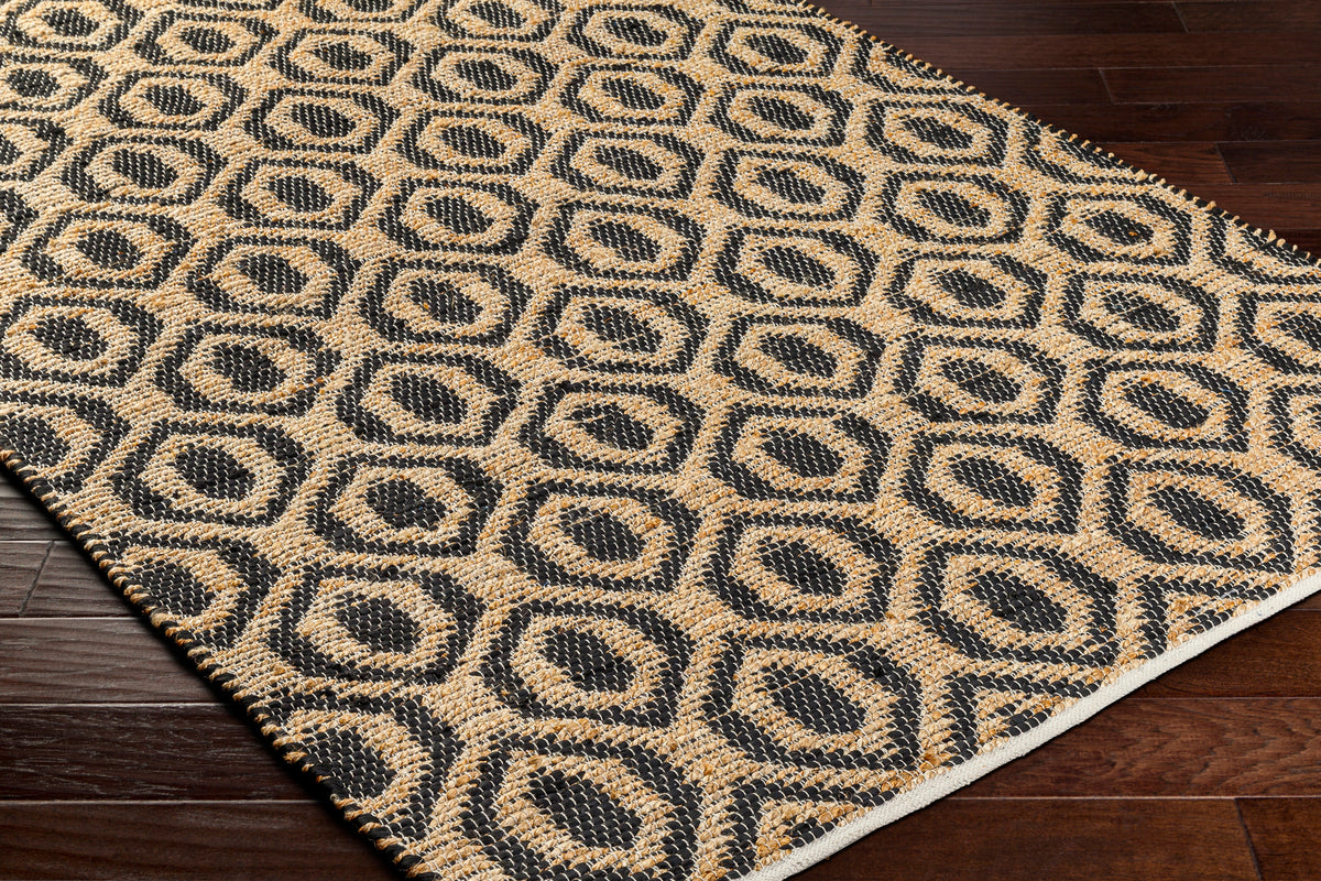 surya jean jea 2306 black rug