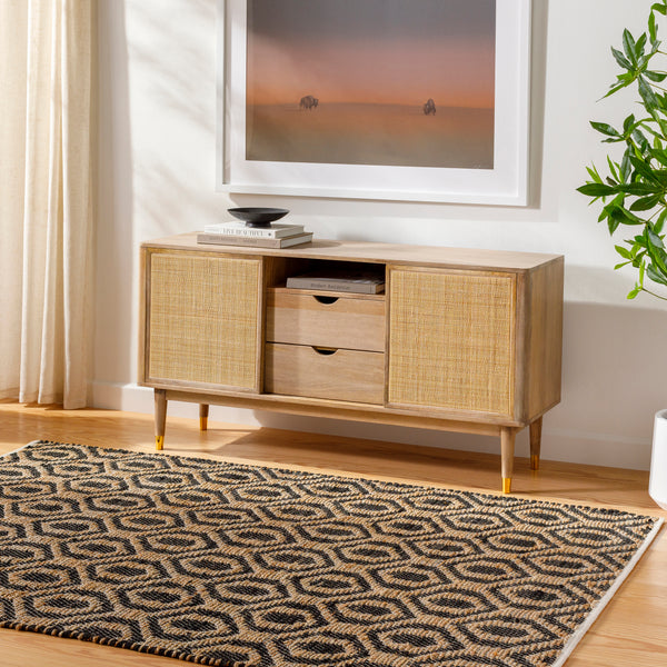 surya jean jea 2306 black rug