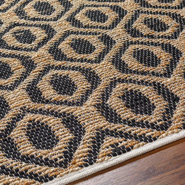 surya jean jea 2306 black rug