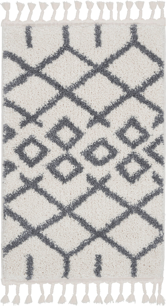 nourison moroccan shag mrs01 white rug