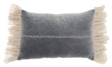 nourison sofia ge903 dark grey pillow