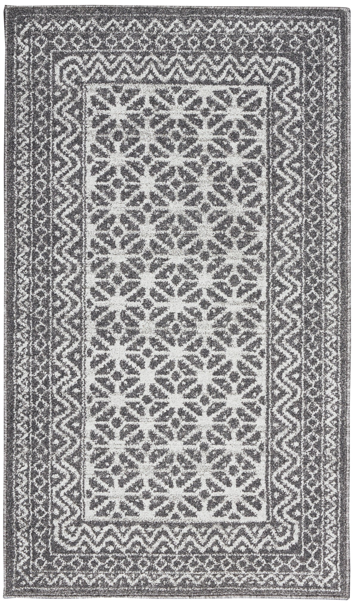 nourison palermo pmr02 charcoal silver rug