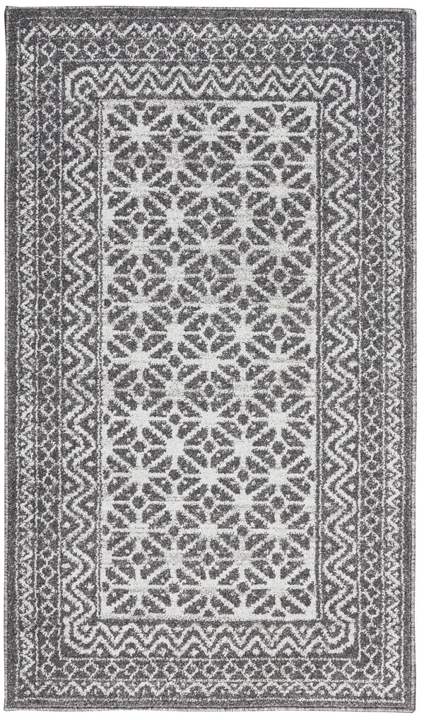 nourison palermo pmr02 charcoal silver rug