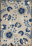 nourison aloha alh17 natural blue rug