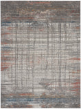 nourison rustic textures rus12 grey multi rug