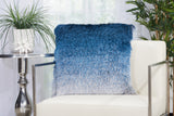 nourison shag tr011 indigo pillow