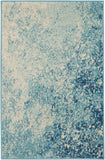 nourison passion psn10 navy light blue rug