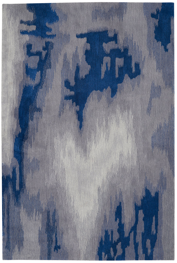 nourison symmetry smm10 grey blue rug