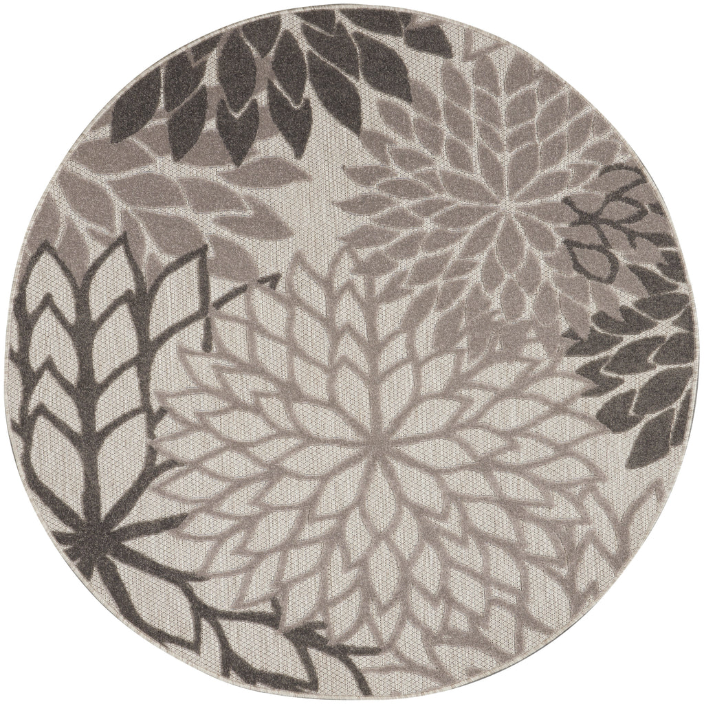 nourison aloha alh05 silver grey rug