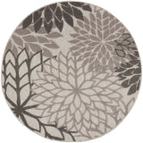 nourison aloha alh05 silver grey rug