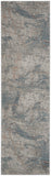 nourison rustic textures rus15 light grey blue rug