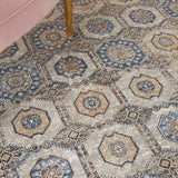 nourison silken allure stn09 grey navy rug