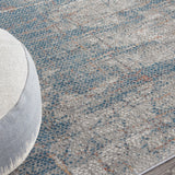 nourison rustic textures rus15 light grey blue rug