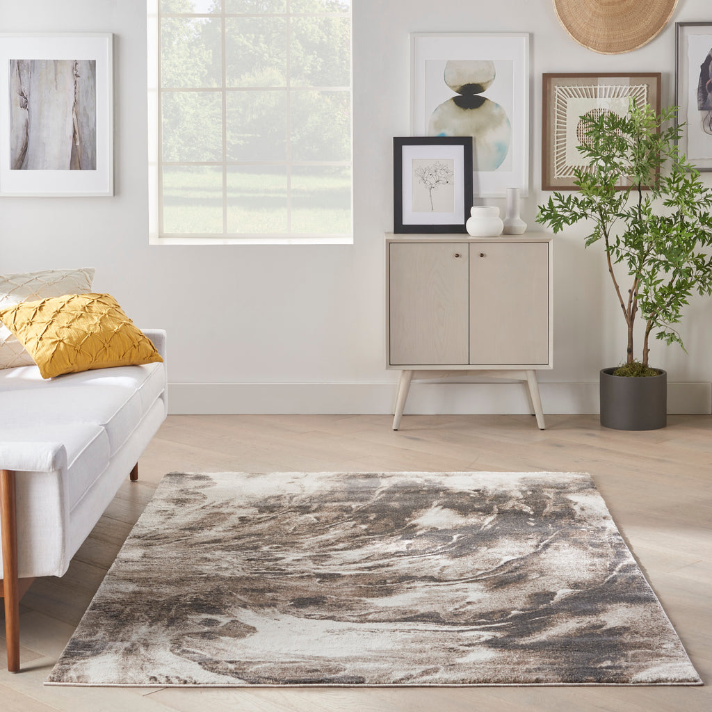 nourison american manor amr03 ivory mocha rug