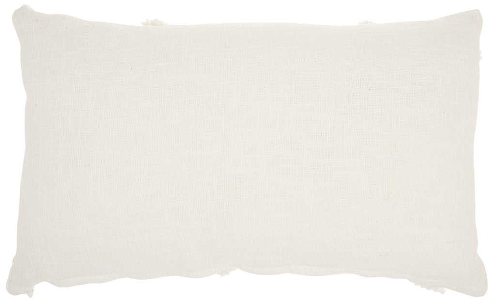 nourison life styles sh018 white pillow