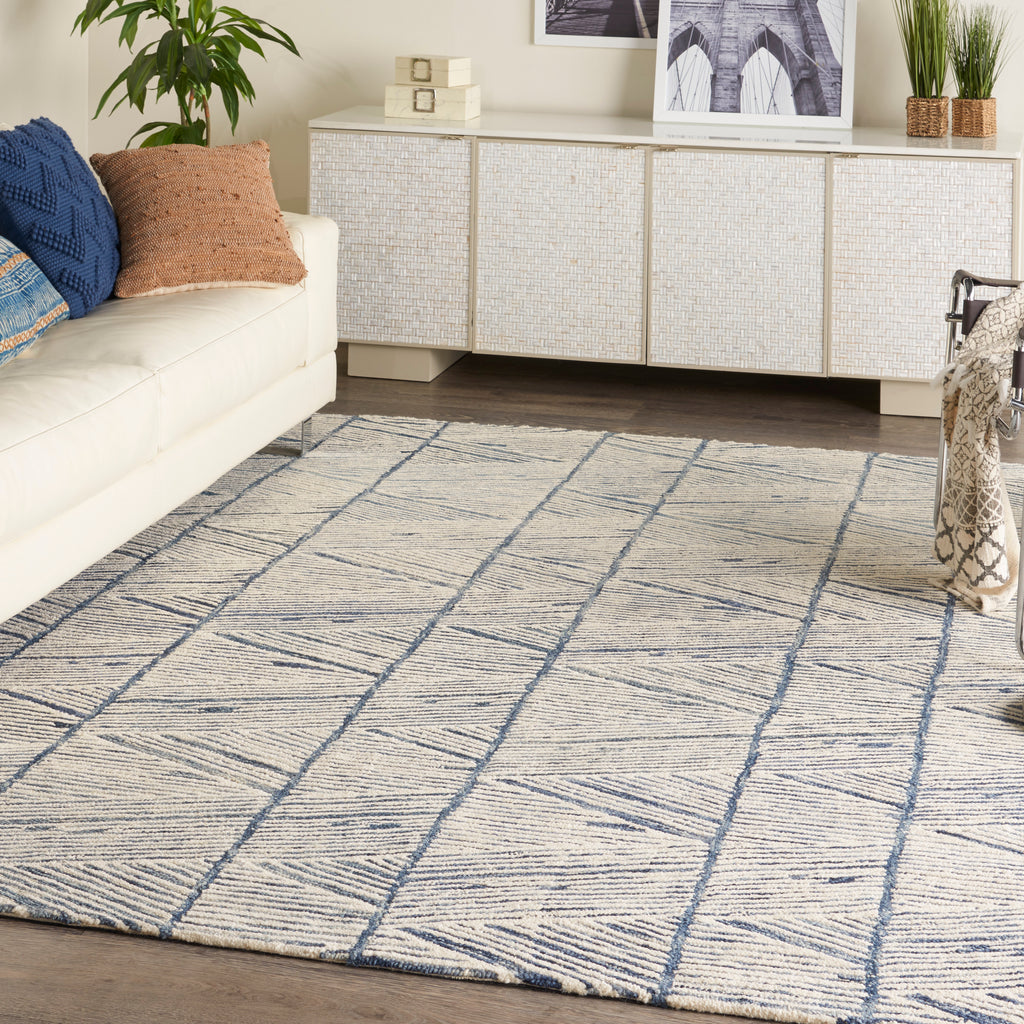 Nourison Colorado CLR01 White Blue Rug