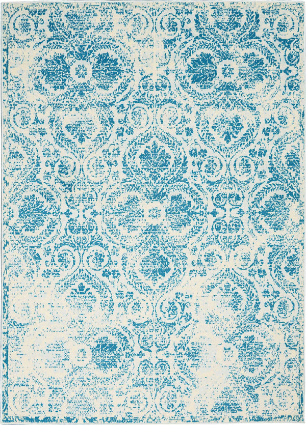 Nourison Clearance Jubilant JUB05 Blue Rug