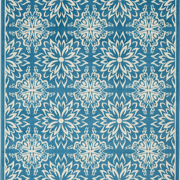 Nourison Clearance Jubilant JUB06 Ivory/Blue Rug