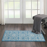 Nourison Clearance Jubilant JUB06 Ivory/Blue Rug