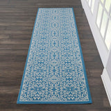Nourison Clearance Jubilant JUB06 Ivory/Blue Rug
