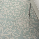 Nourison Clearance Jubilant JUB06 Ivory/Green Rug