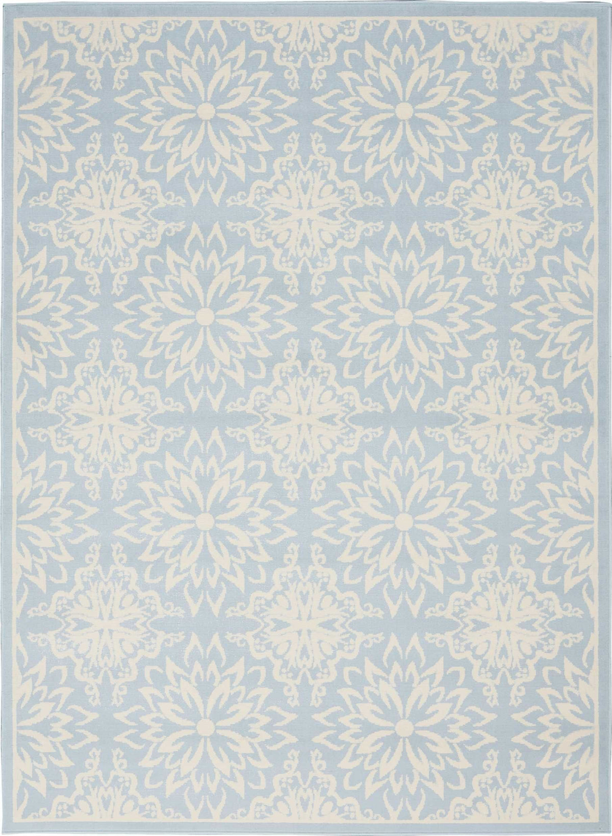 Nourison Clearance Jubilant JUB06 Ivory/Light Blue Rug