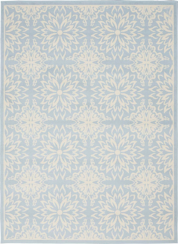 Nourison Clearance Jubilant JUB06 Ivory/Light Blue Rug