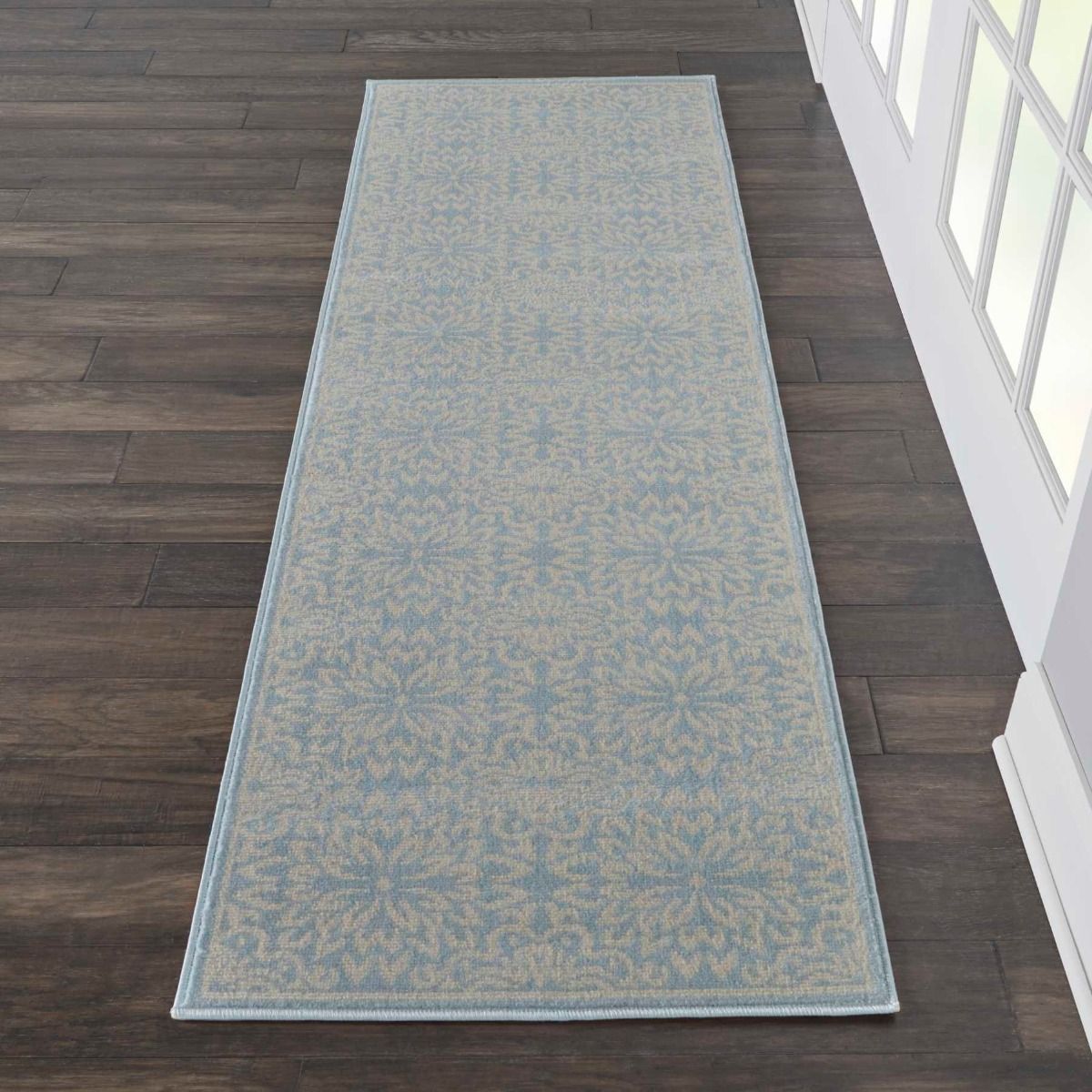 Nourison Clearance Jubilant JUB06 Ivory/Light Blue Rug