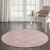 Nourison Clearance Jubilant JUB06 Ivory/Pink Rug