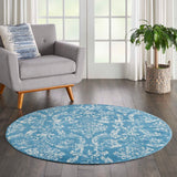 Nourison Clearance Jubilant JUB09 Blue Rug