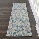 Nourison Clearance Jubilant JUB09 Ivory/Blue Rug