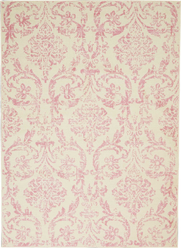 Nourison Clearance Jubilant JUB09 Ivory/Pink Rug